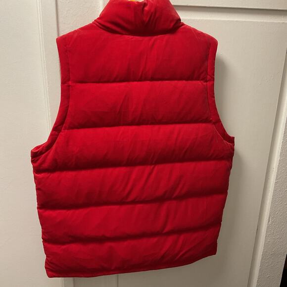 Adidas Original 70s Oversized Velvet Vest Jacket Puffer Retro Red Pink IB2030 - Picture 4 of 5